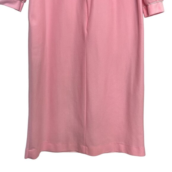 Vintage Vandemere Long Sleeve Nightgown Womens Small Pink Front Zip - Picture 4 of 7